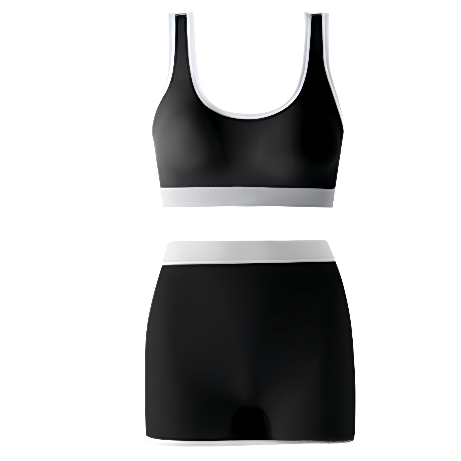 Sports Bra Set Comfortable Breathable Mid-Waist Seamless Underwear For Women